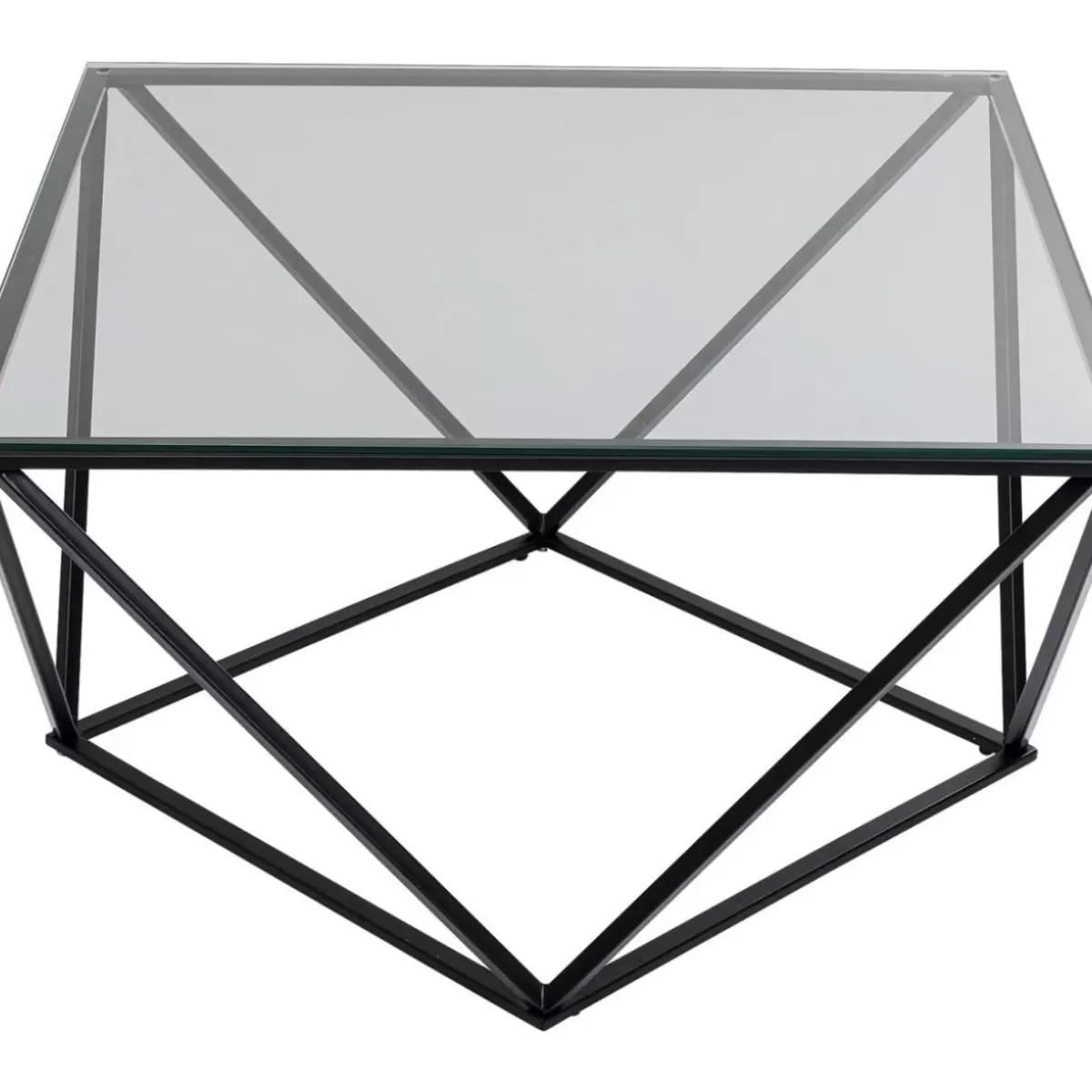 KARE Design Couchtisch Cristallo Schwarz 80X80Cm- Tische