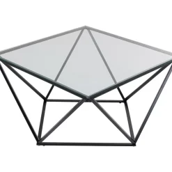 KARE Design Couchtisch Cristallo Schwarz 80X80Cm- Tische