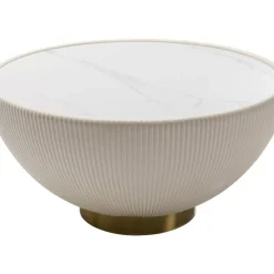 KARE Design Couchtisch Endless Vegas Weis O71Cm- Tische