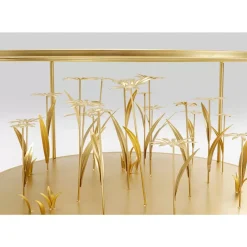 KARE Design Couchtisch Flower Meadow Gold O80- Tische