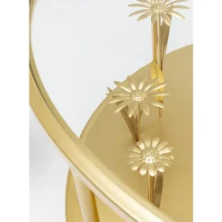 KARE Design Couchtisch Flower Meadow Gold O80- Tische