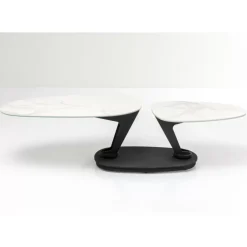 KARE Design Couchtisch Franklin Weis 150X58Cm- Tische