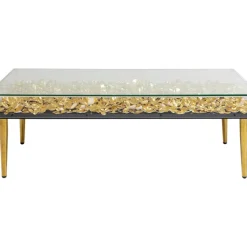 KARE Design Couchtisch Gold Flowers 120X60- Tische