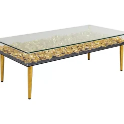 KARE Design Couchtisch Gold Flowers 120X60- Tische