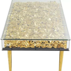 KARE Design Couchtisch Gold Flowers 120X60- Tische