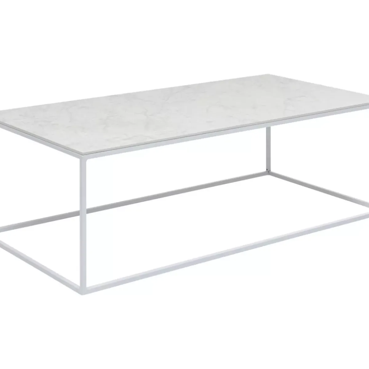 KARE Design Couchtisch Greta Weiss 100X50- Outdoormöbel