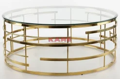 KARE Design Couchtisch Jupiter Gold O100Cm- Tische
