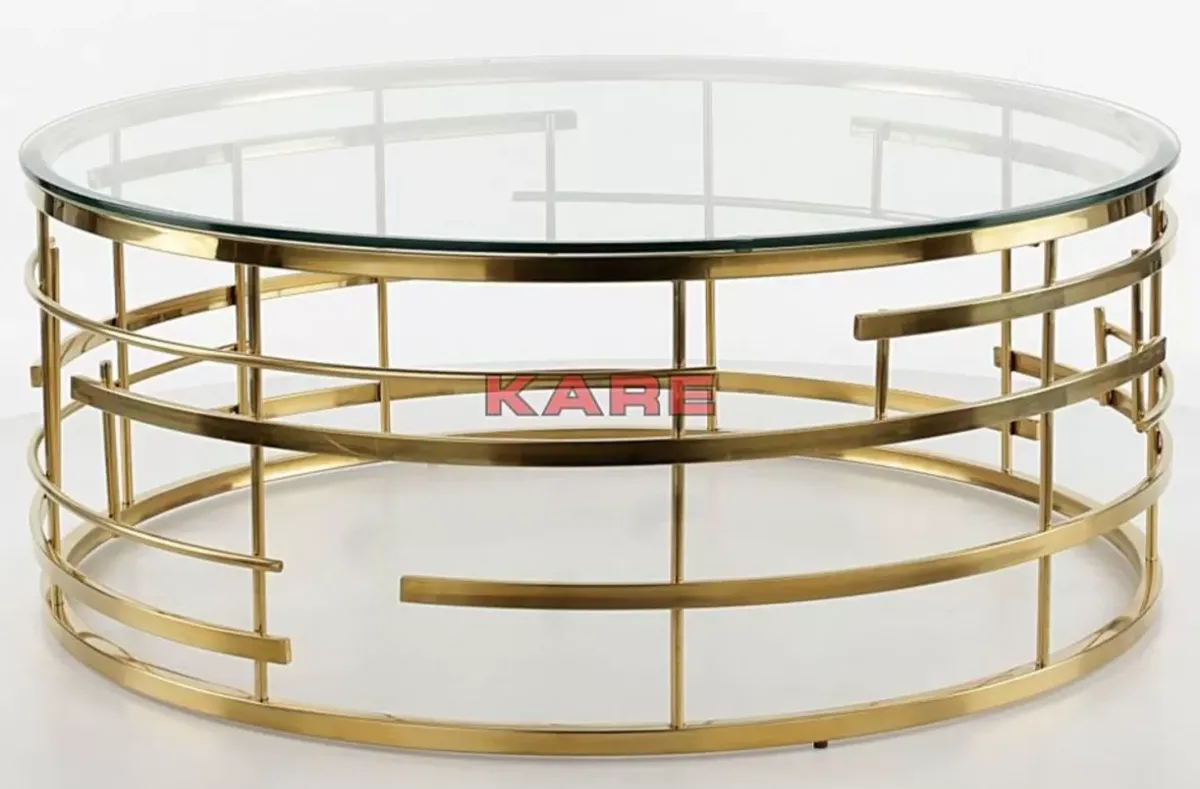 KARE Design Couchtisch Jupiter Gold O100Cm- Tische