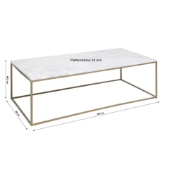 KARE Design Couchtisch Key West Gold 120X60- Tische