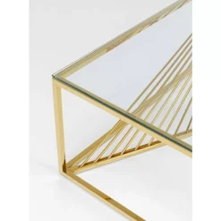 KARE Design Couchtisch Laser Gold 120X60- Tische