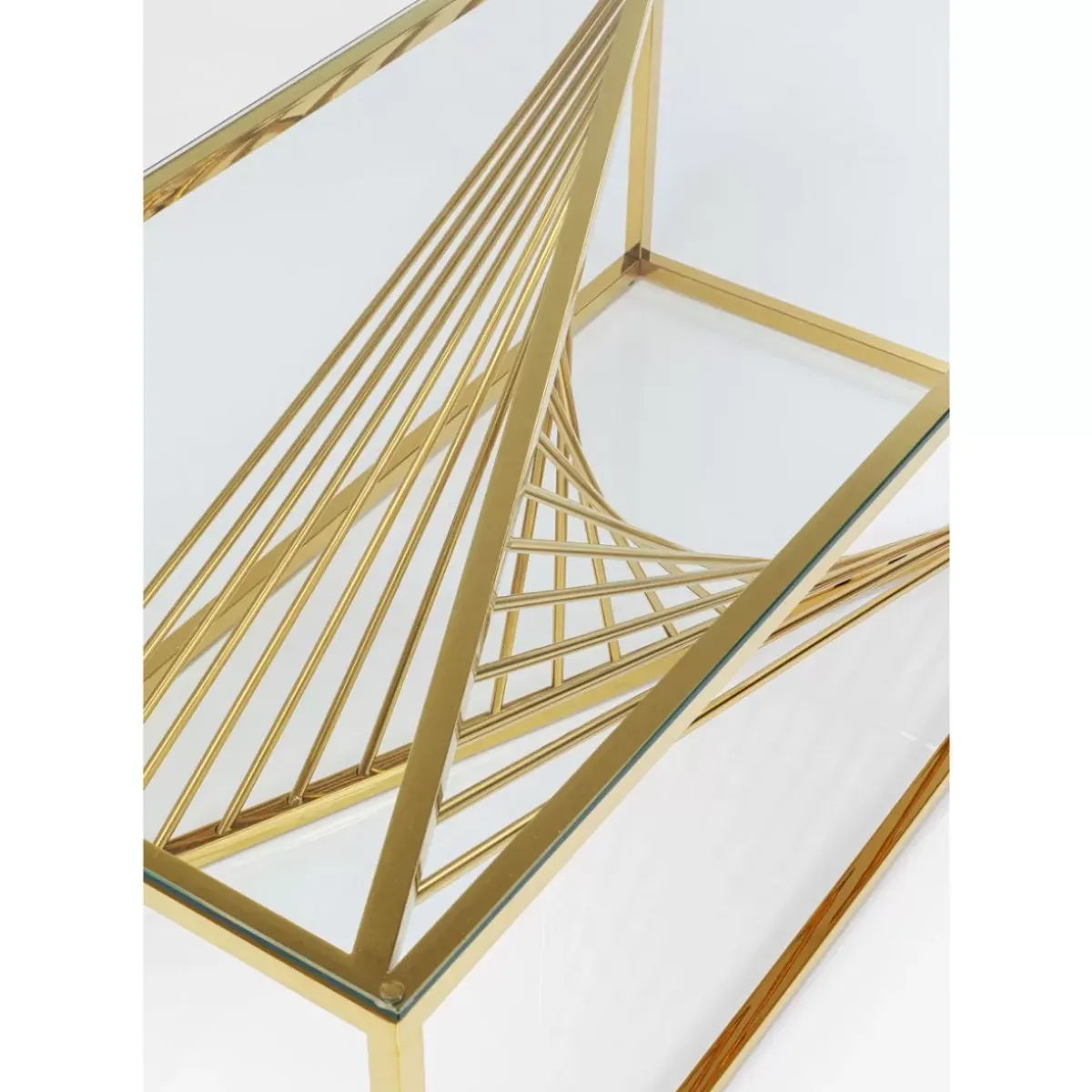 KARE Design Couchtisch Laser Gold 120X60- Tische