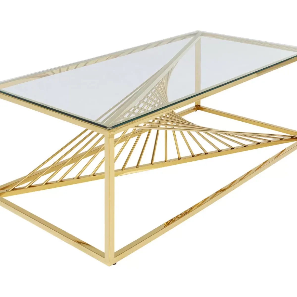 KARE Design Couchtisch Laser Gold 120X60- Tische