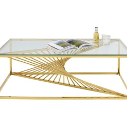 KARE Design Couchtisch Laser Gold 120X60- Tische