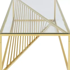 KARE Design Couchtisch Laser Gold 120X60- Tische