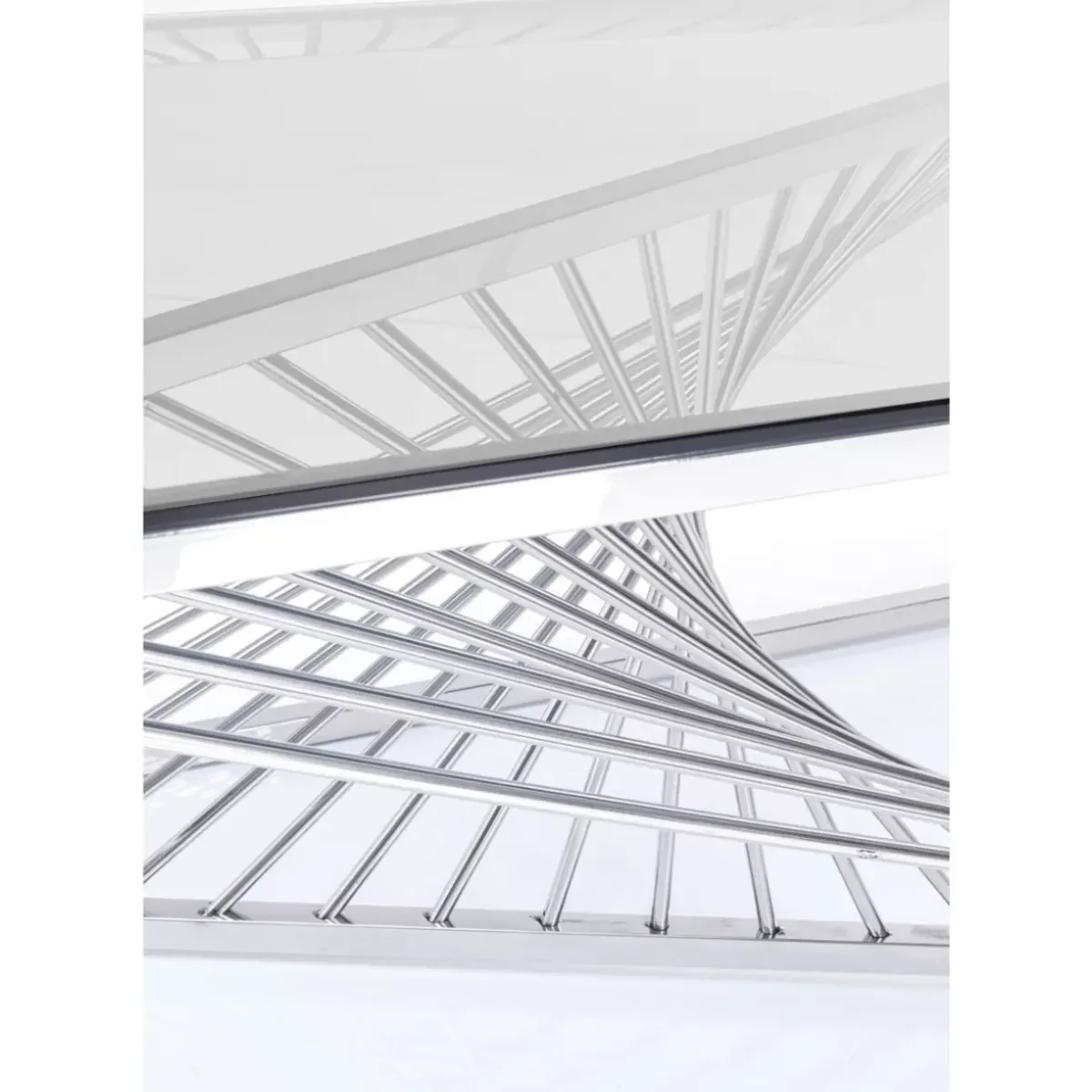 KARE Design Couchtisch Laser Silber Klarglas 120X60- Tische