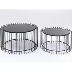 KARE Design Couchtisch Line Onyx (2/Set)- Tische