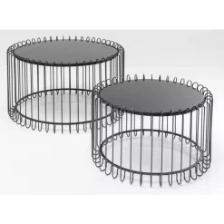 KARE Design Couchtisch Line Onyx (2/Set)- Tische