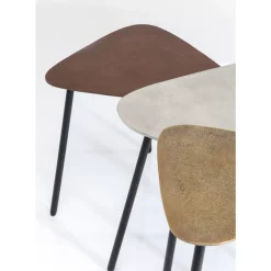 KARE Design Couchtisch Loft Triangle Vintage (3/Set)- Tische