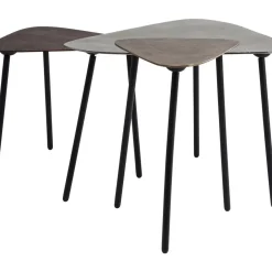 KARE Design Couchtisch Loft Triangle Vintage (3/Set)- Tische