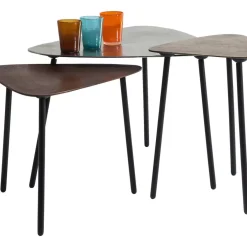KARE Design Couchtisch Loft Triangle Vintage (3/Set)- Tische