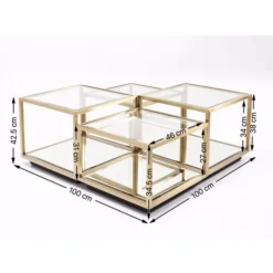 KARE Design Couchtisch Luigi Gold (4/Set)- Tische