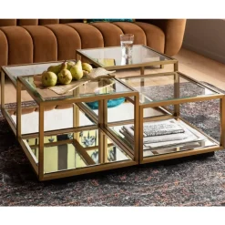 KARE Design Couchtisch Luigi Gold (4/Set)- Tische