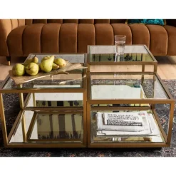 KARE Design Couchtisch Luigi Gold (4/Set)- Tische