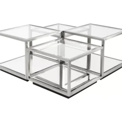 KARE Design Couchtisch Luigi Silber (4/Set)- Tische