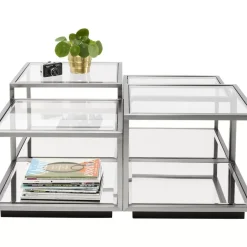 KARE Design Couchtisch Luigi Silber (4/Set)- Tische