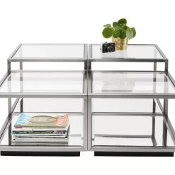 KARE Design Couchtisch Luigi Silber (4/Set)- Tische