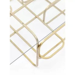 KARE Design Couchtisch Meander Gold 140X80Cm- Tische