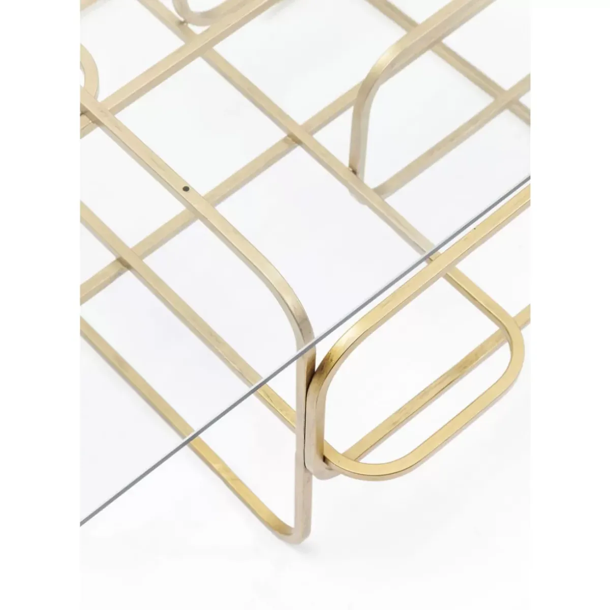 KARE Design Couchtisch Meander Gold 140X80Cm- Tische