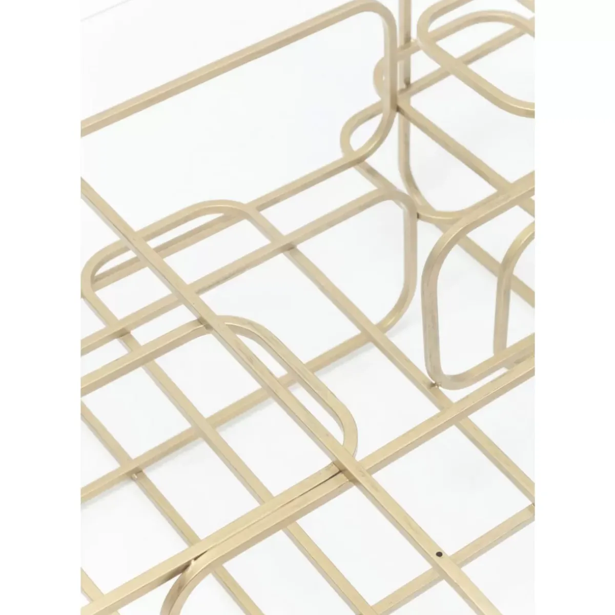 KARE Design Couchtisch Meander Gold 140X80Cm- Tische