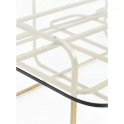 KARE Design Couchtisch Meander Gold 140X80Cm- Tische