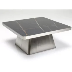 KARE Design Couchtisch Miler Silber 80X80Cm- Tische