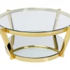 KARE Design Couchtisch Monocolo Gold O90- Tische