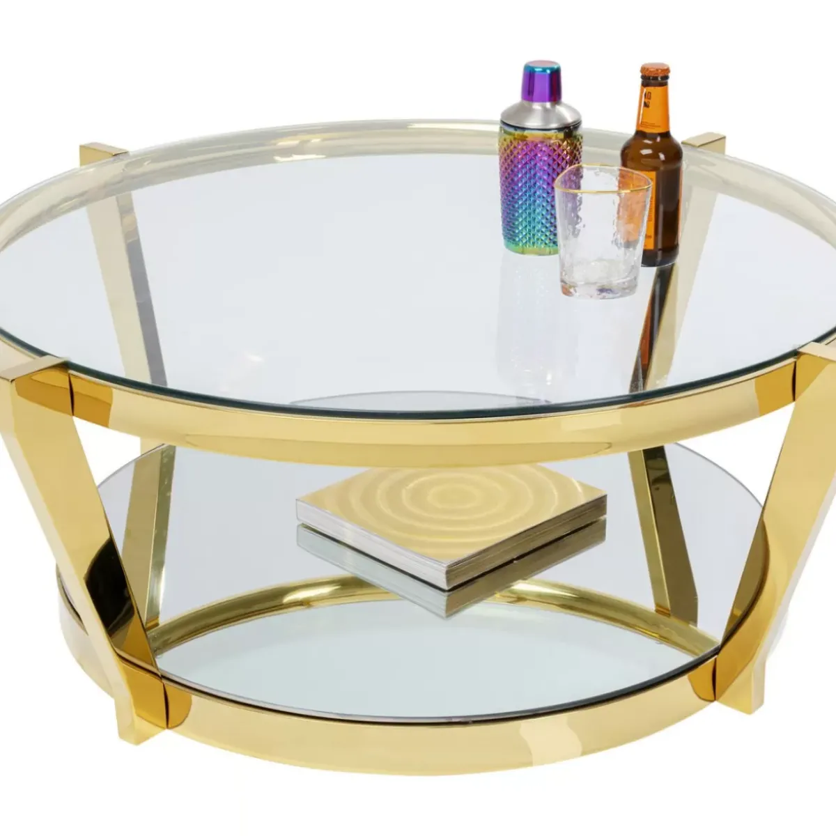 KARE Design Couchtisch Monocolo Gold O90- Tische