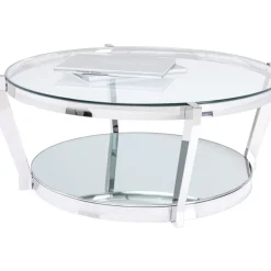 KARE Design Couchtisch Monocolo Silber O90- Tische