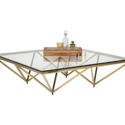 KARE Design Couchtisch Network Gold 105X105Cm- Tische