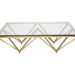 KARE Design Couchtisch Network Gold 105X105Cm- Tische