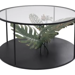 KARE Design Couchtisch Palms Schwarz O80Cm- Tische