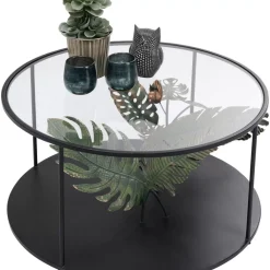 KARE Design Couchtisch Palms Schwarz O80Cm- Tische