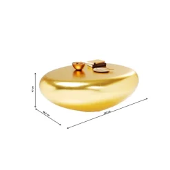 KARE Design Couchtisch Pebble Gold 122X96- Tische