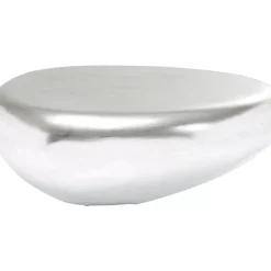 KARE Design Couchtisch Pebble Silber 122X96- Tische