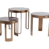 KARE Design Couchtisch Perelli Messing (3/Set)- Tische