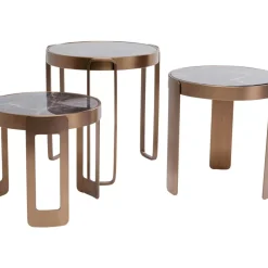 KARE Design Couchtisch Perelli Messing (3/Set)- Tische