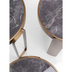 KARE Design Couchtisch Perelli Messing (3/Set)- Tische