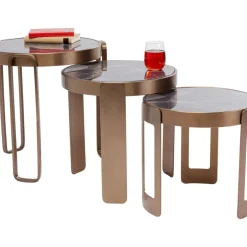 KARE Design Couchtisch Perelli Messing (3/Set)- Tische
