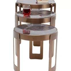 KARE Design Couchtisch Perelli Messing (3/Set)- Tische
