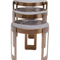 KARE Design Couchtisch Perelli Messing (3/Set)- Tische